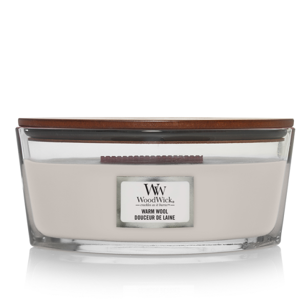 Woodwick Warm Wool Ellipse Candle